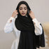 Chiffon Turban Pleated Drawstring Cap Suit Monochrome