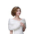 FAUX FUR BRIDAL WEDDING CAPE SHAWLBRIDESMAID