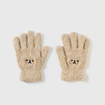 Cute Bear Plush Gloves Female Winter Cycling