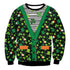 St. Patrick's Day 3D Printed Round Neck Jacket Long Sleeved Sweater