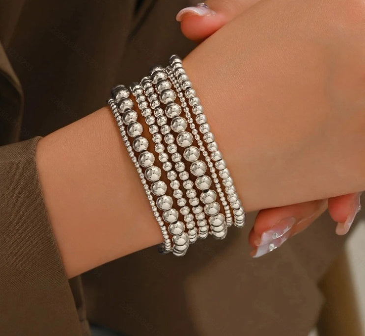 Light Luxury Minority Advanced Design Bracelet 7-piece Set