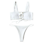 Bikini Set Buttonhole Special Fabric For Women