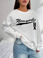 Cool Women's Hoodless Sweatshirt- New York Print