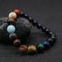 -New Fashion Eight Planets Beaded Bracelet Men's Natural Stone Cosmic Yoga Chakra Solar Bracelet, Jewelry Handmade Bohemian Natural Stones Bracelet