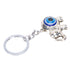 Blue Eyes Keychain Elephant Turkish Style Alloy Colored Glaze Pendant for Ladies Bag Car Interior