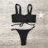 Bikini Set Buttonhole Special Fabric For Women