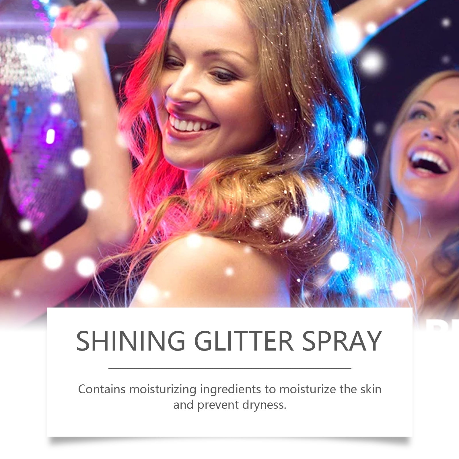 -Eelhoe Stage Makeup Glitter Spray Facial Clavicle Brightening Glitter Natural Stereoscopic Long-Lasting Highlighter Spray