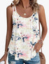 New Solid Color Jacquard Round Neck Women's Bottom And Inner Shoulder Strap Tank Top