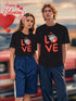 Love Valentine'S Day T-Shirt,   Couple T-Shirt, Couple Christmas, Fashion Casual T-Shirt, Short-Sleeved T-Shirt