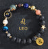 Eight Planets Twelve Constellations Bracelets Frosted Stone Beaded Bracelet