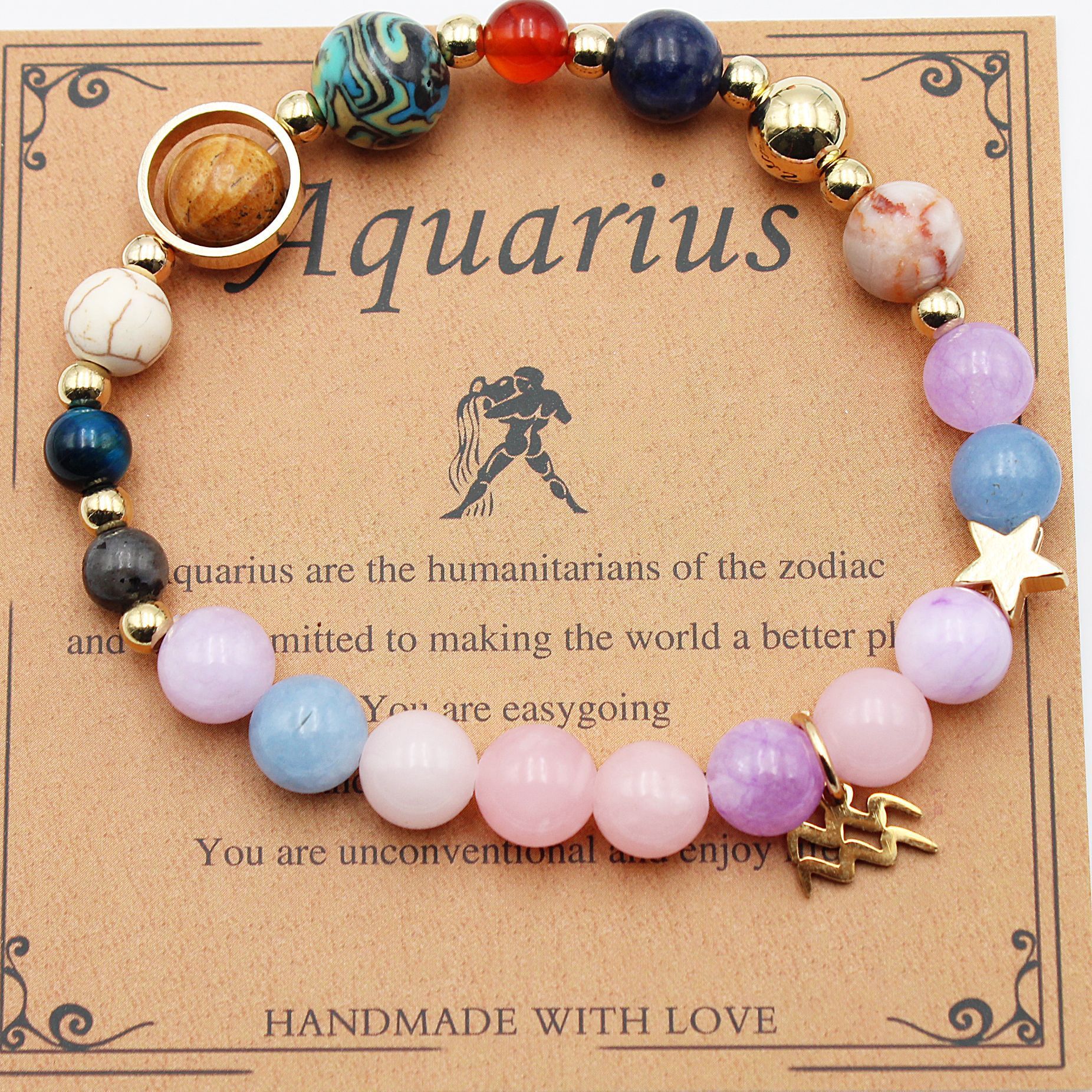 Eight Planets 12 Constellation Bracelet Morgan Stone Beaded Bracelet