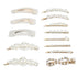 13pcs Pearl Hair Clips Decorative Pearl Hair Barrettes Large Hair Pins