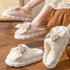 Soft Slippers Comfort Flat Heel Home Indoor Bedroom Plush Slippers