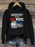 American Flag Print Hoodie | American Flag Hoodie Women | Bili Now