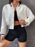 Autumn And Winter Fashion New Color Contrast Long Sleeve Button Elegant Women's Jacket Jacket