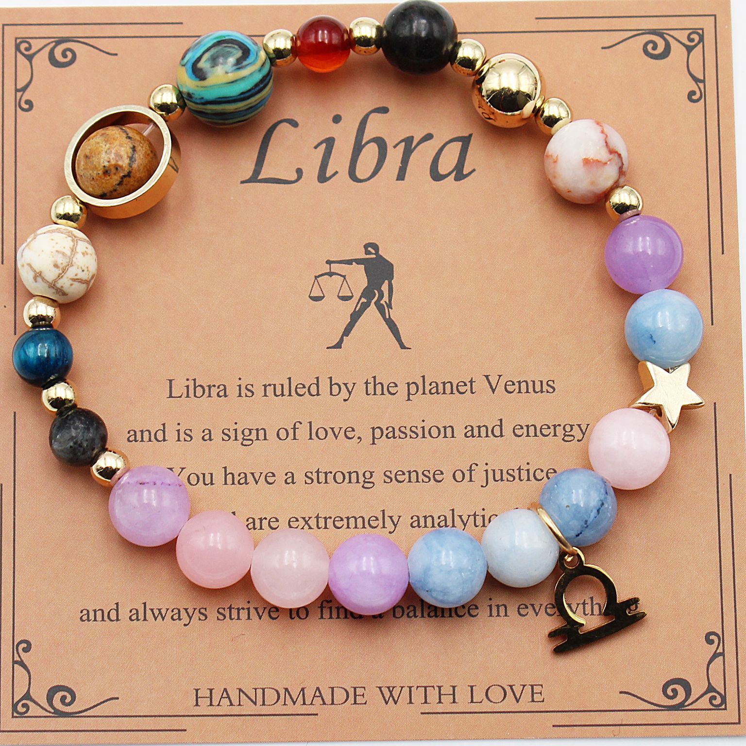 Eight Planets 12 Constellation Bracelet Morgan Stone Beaded Bracelet