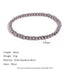 Niche Vintage Stainless Steel Plated 18K Elastic Bead Bracelet