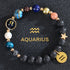 Eight Planets Twelve Constellations Bracelets Frosted Stone Beaded Bracelet