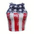 Casual Vacation Print Top | American Flag Print Top | Bili Now