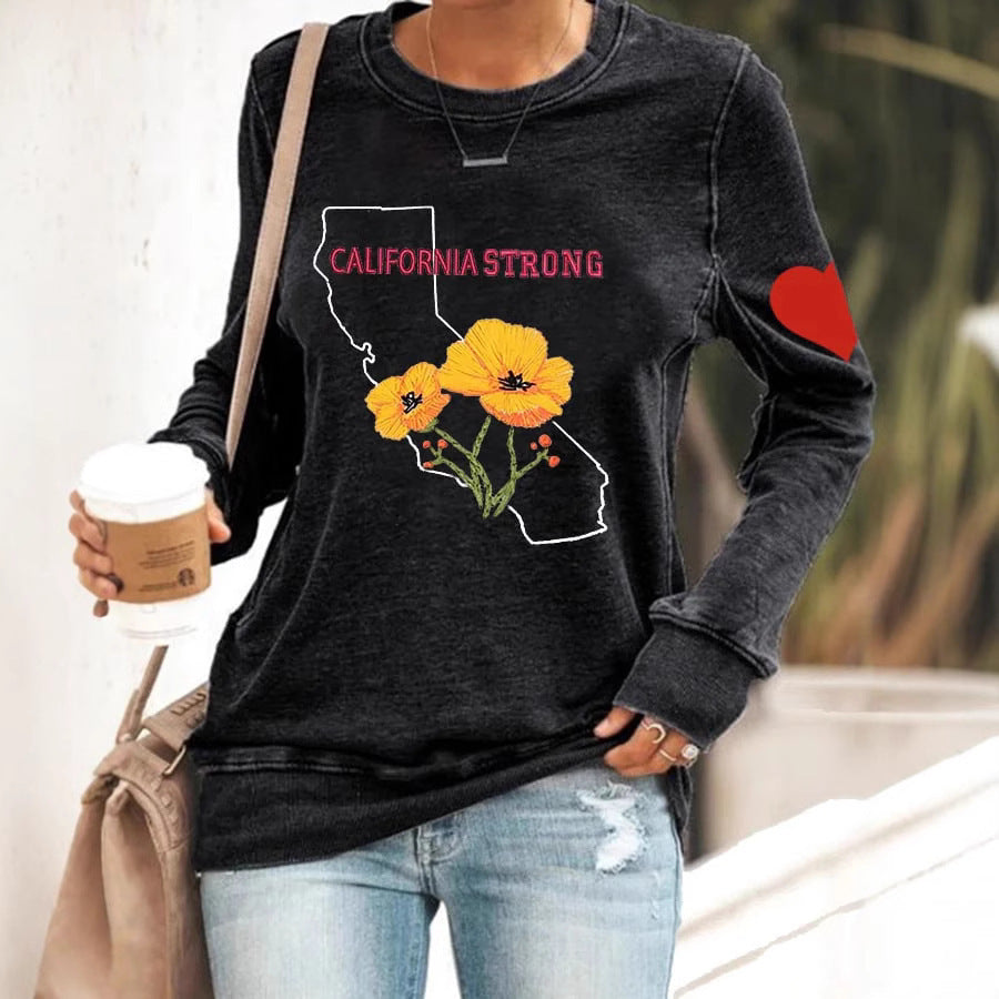 Casual Round Neck Women's Top