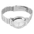 Quartz Men Watch Commercial Dual Date Stylish Classic Quartz Stainless Steel Dress Watch Silver