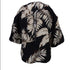 Ladies' Plant Printed Zipper Detail Carving Casual Versatile T-shirt Top