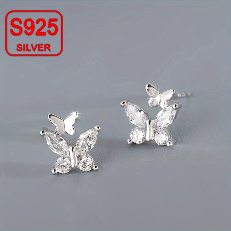 Sterling Silver Butterfly Earrings