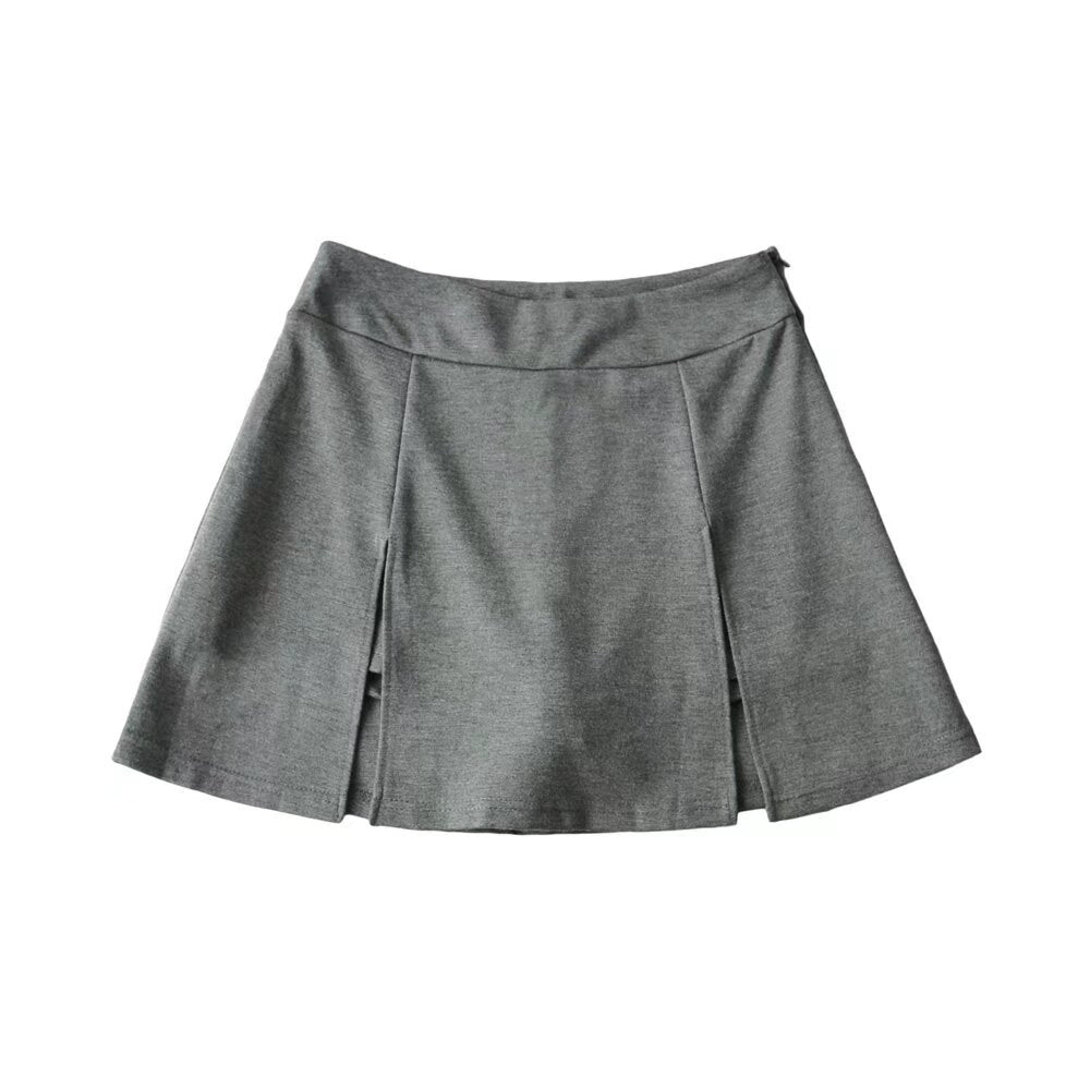 Exposure-proof Belt Lined Short Skirt