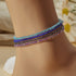 Luminous Bead Colored Beaded Anklet Bracelet