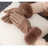 Thermal Touch Screen Fleece-lined Thick Suede Gloves