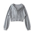 Women's Shoulder Hooded Double Zipper Sweater