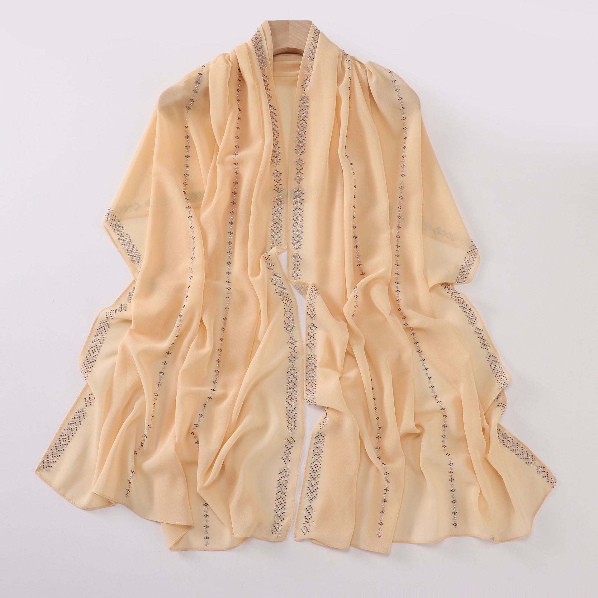 Women's Fashionable New Pearl Chiffon Scarf