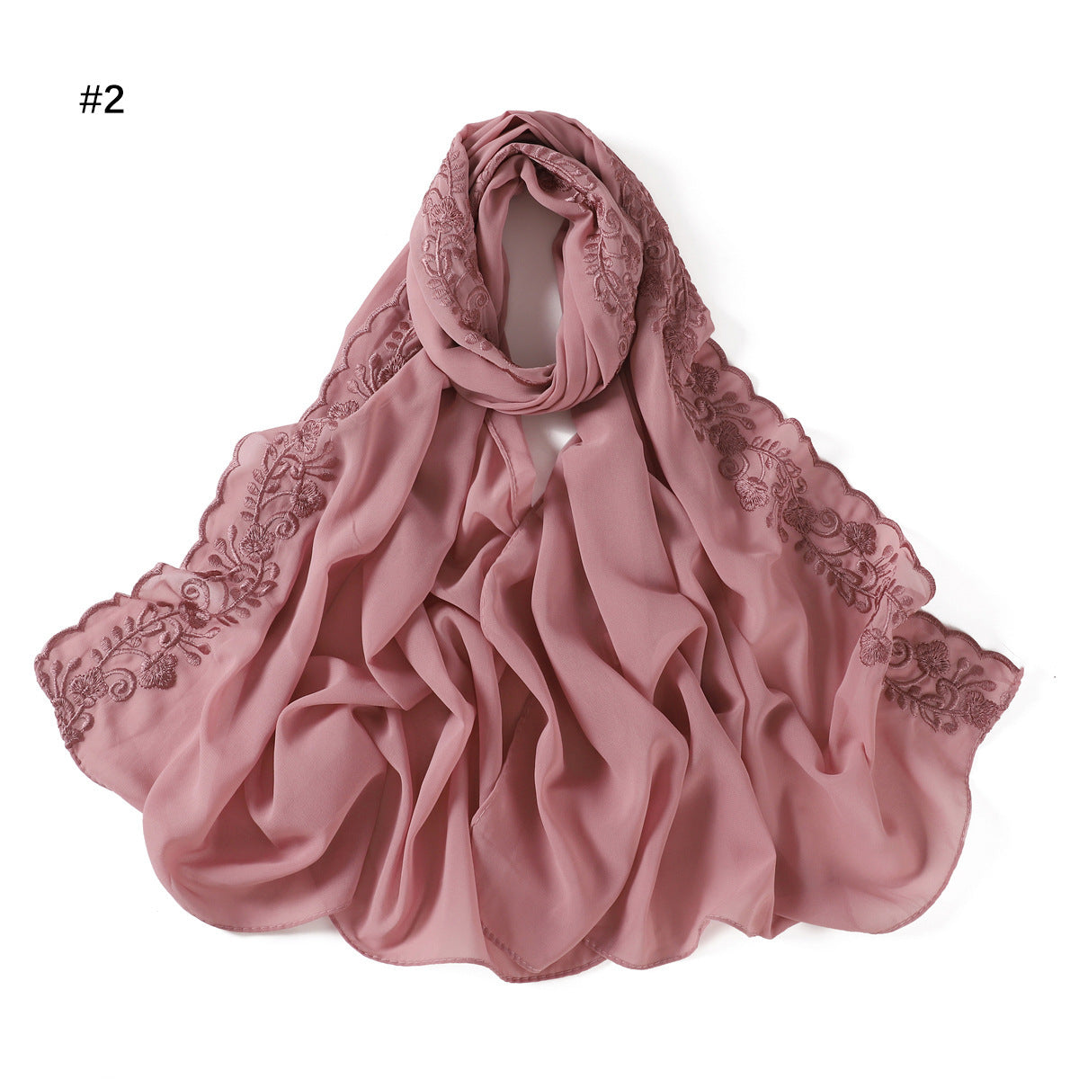 Fashion Solid Color Chiffon Women's Scarf