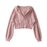 Women's Shoulder Hooded Double Zipper Sweater