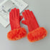 Thermal Touch Screen Fleece-lined Thick Suede Gloves