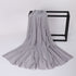 Ladies New Solid Color Chiffon Casual Scarf