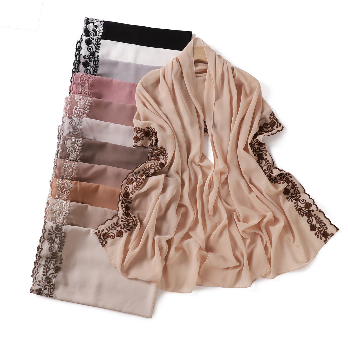 Fashion Solid Color Chiffon Women's Scarf