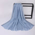 Ladies New Solid Color Chiffon Casual Scarf