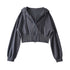 Women's Shoulder Hooded Double Zipper Sweater