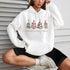 Christmas Tree Digital Printed Hooded Long Sleeve Sweater