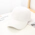 Korean Style Solid Color Light Board Lambswool Baseball Cap For Women