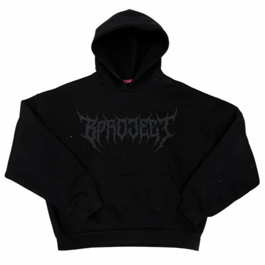 Long Sleeve Couple Sweatshirt Hot Drilling Printed Hoodie