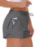 Women's Sports Shorts Running Yoga Two Pieces