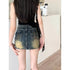 American Retro Denim Skirt Skinny Sheath