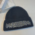 Autumn And Winter French Heavy Industry Rhinestone Inlaid Woolen Cap Women