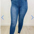 Lady's Stretch Jeans Elastic Waist Slim Fit Skinny Pants