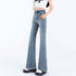 Women's Loose And Lazy Style Hip Raise Slimming Stretch Flared Pants Jeans