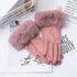 Thermal Touch Screen Fleece-lined Thick Suede Gloves