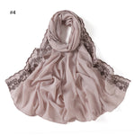 Fashion Solid Color Chiffon Women's Scarf