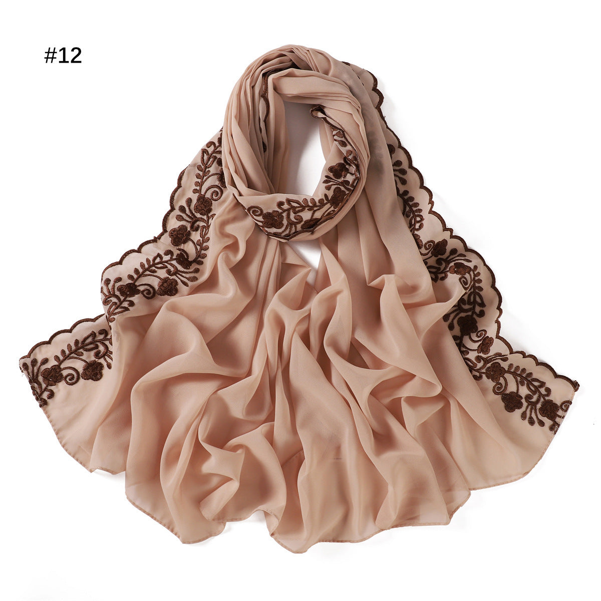 Fashion Solid Color Chiffon Women's Scarf